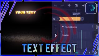 Text Effect On Alight Motion Tutorial || Tutorial Alight Motion