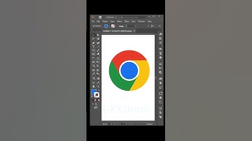 Chrome logo Design in Illustrator #shorts #tutorial