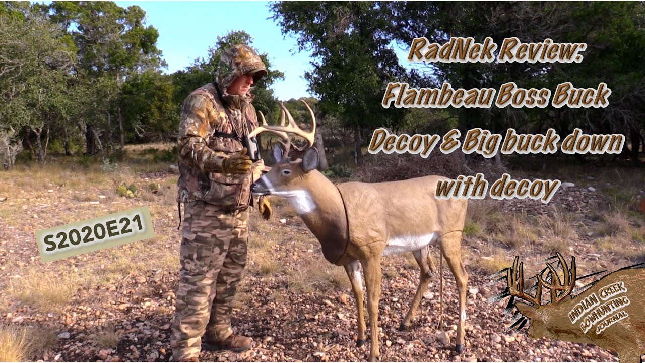 RadNek REVIEW: Flambeau Boss Buck Decoy - Big Buck Down with Decoy - ICBJ S2020E21