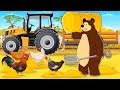 The Bear Farm: Feed for Hens - Tractor Transport of the Straw to the Chicken Coop | Farm Vehicles DEFAULT