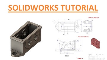 Solidworks advance part exercise - 09 ll 2d drawing in description ll