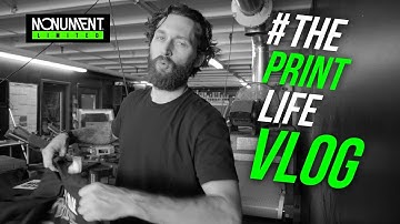 Screen Print Vlog: How to Screen Print wet on wet on a Manual Screen Printing Press.
