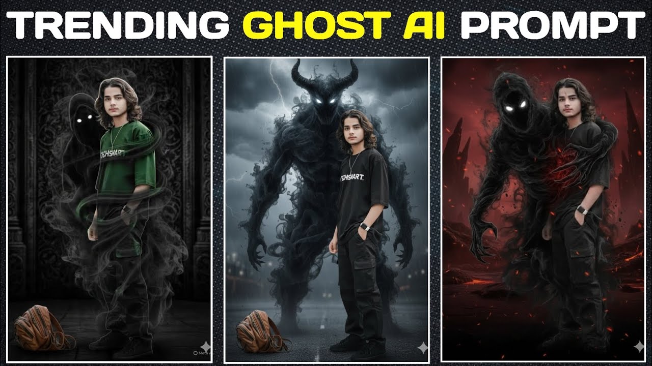 Instagram trending ghost ai photo editing | Ghost ai photo prompt | Trending ghost ai photo editing