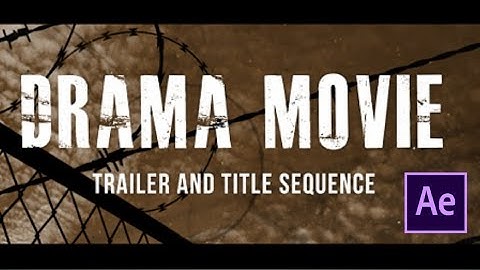 Drama movie trailer and title||Ae template free download|| @mr.benat.ae.templates