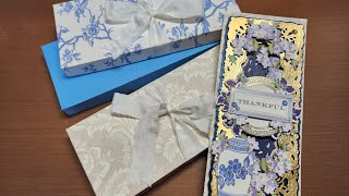 Anna Griffin Canton Bleu slimline card gift box, lets make it