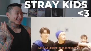 Stray Kids Acting Questionable For 14 Mins | HILARIOUS REACTION