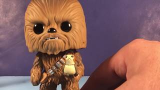 chewbacca with porg funko pop