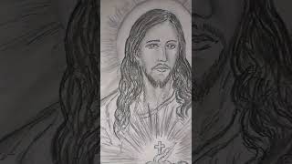 The Sacred Heart of Jesus (Reversion)| SKETCH PORTRiAT 101 #catholicchurch #julessativa