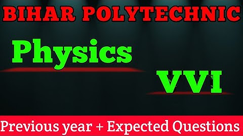 Bihar polytechnic vvi question 2022 || bihar polytechnic entrance exam preparation 2022