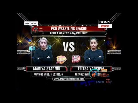 PWL 2017: Elitsa Yankova VS Mariya Stadnik 15th Jan | UP Dangal Vs Colors Delhi Sultans