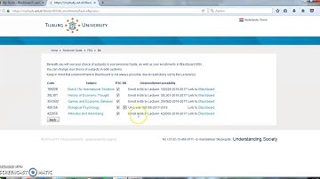 8 Registration for Blackboard courses - Tilburg University