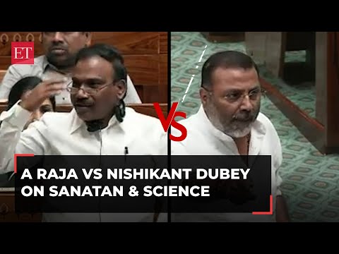 Chandrayaan-3: A Raja and Nishikant Dubey slug it out over scientific principles and Sanatan beliefs Episode cover