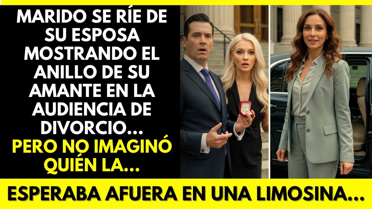 MARIDO SE RÍE DE SU ESPOSA MOSTRANDO EL ANILLO DE SU AMANTE EN LA AUDIENCIA DE DIVORCIO, PERO NO...