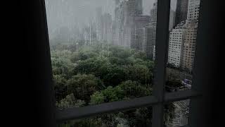 Maximize Your Productivity & Relaxation | Rainy Day Sounds & Central Park View from a NYC Apartment screenshot 5