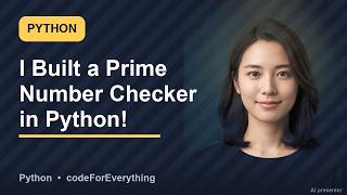 I Built a Prime Number Checker in Python! 🚀 · Python Fixes #530