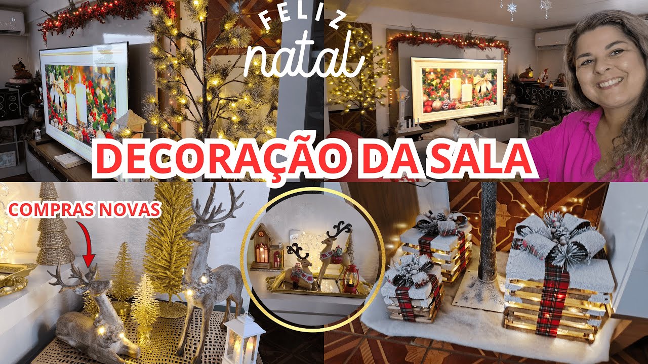 DECOREI A SALA PARA O NATAL 2025 + COMPRAS NOVAS🎄  A DOIDA DO NATAL🎅 #NATAL2025 #DECORAÇÃO #SALA