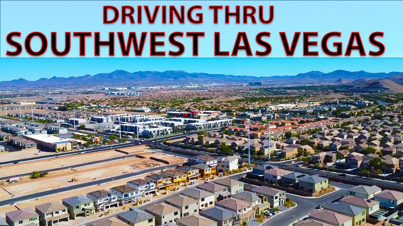Southwest Las Vegas - Enterprise - Drive Neighborhood Tour and New Construction Homes