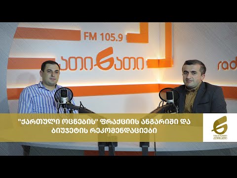 \"ქართული ოცნების\" ფრაქციის ანგარიში და ბიუჯეტის რეკომენდაციები