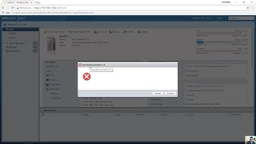 Unhandled exception VMware vSphere Hypervisor ESXi 6.5 (Solved)