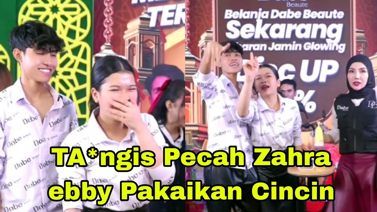 LIVE EBBY PASANG CINCIN DI JARI ZAHRA, MELEDAKK