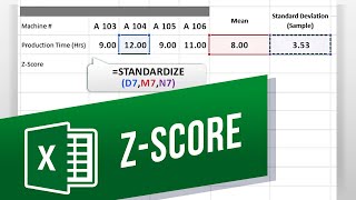 How to Calculate a Z-Score in Excel | How to Use the Excel STANDARDIZE Function