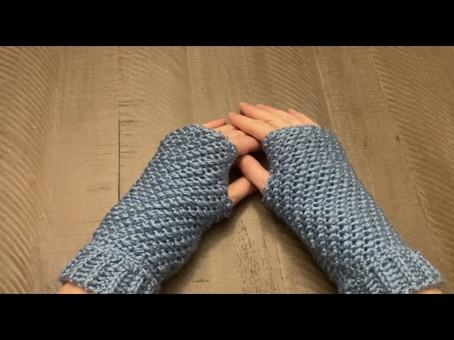 How to Crochet Easy Fingerless Gloves Mitts DIY Tutorial and Pattern for  Easy and Quick Gifts 