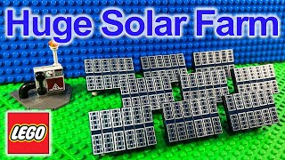 Celebrity Huge LEGO Solar Farm MOC | Tutorial for building solar panels with a control station Profile