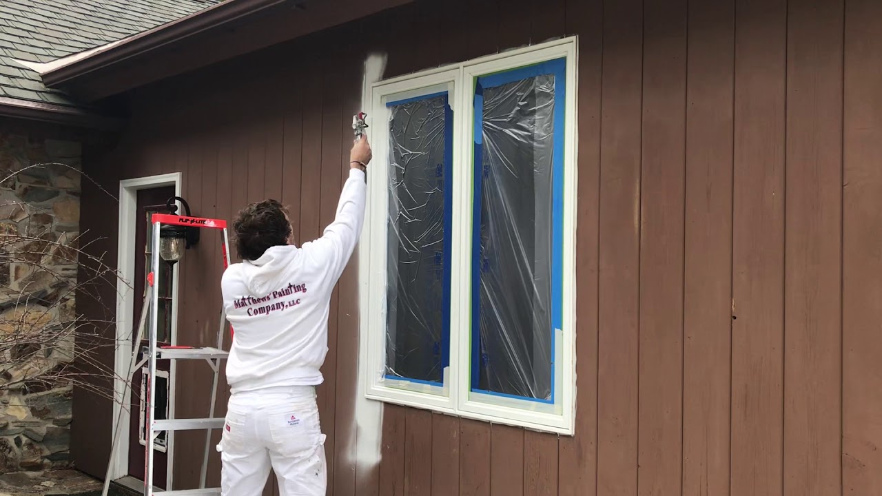 Spray Painting Vinyl Clad Windows Warsaw, Syracuse, Goshen and