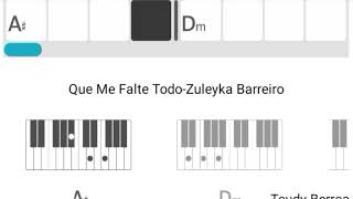 Que Me Falte Todo-Zuleyka Barreiro-Acordes Piano