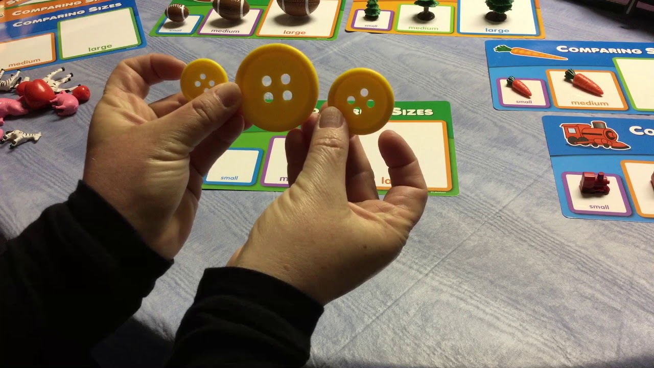 Mini Lesson - Comparing sizes, small, medium and large - YouTube