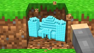 Minecraft But If You Mine Blocks, A Structure Spawns