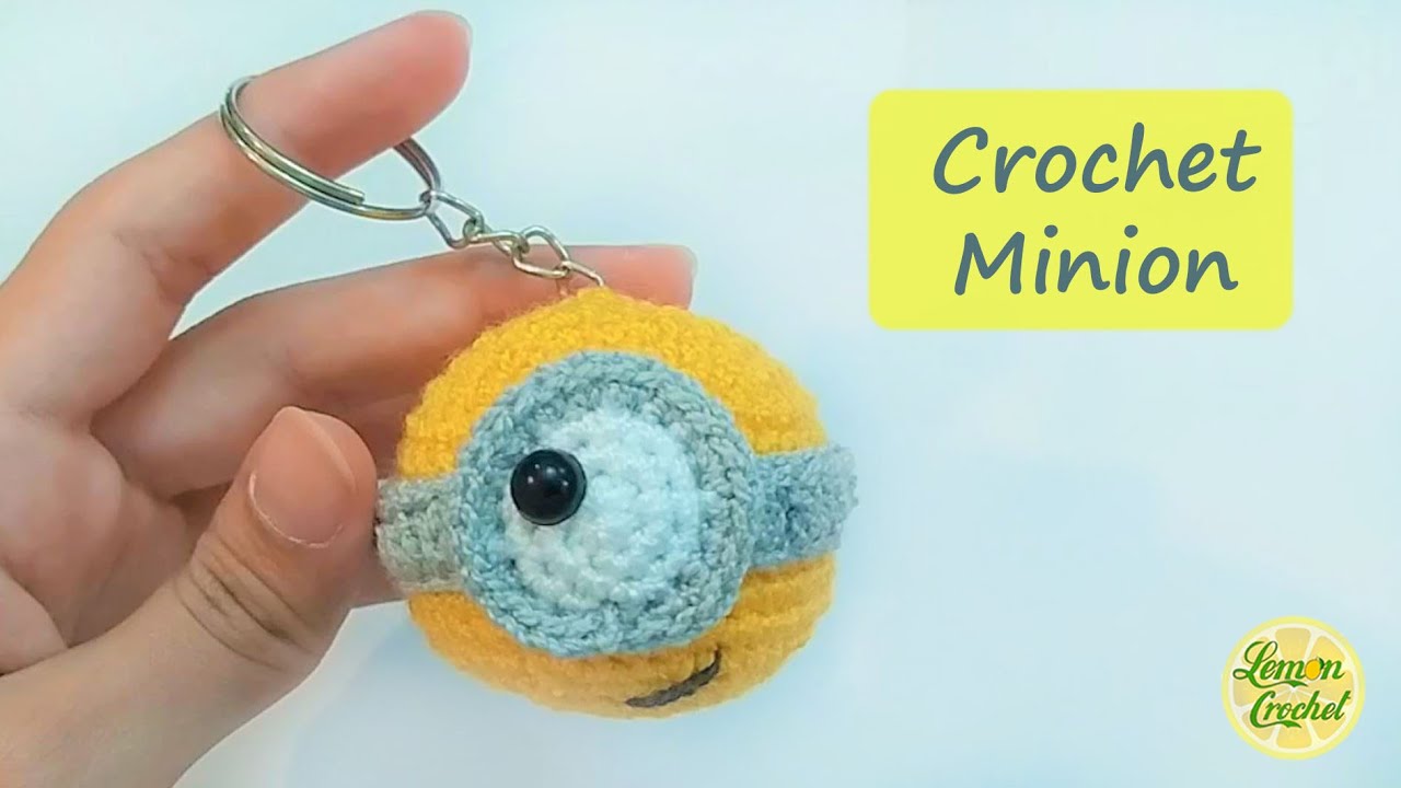 How to Crochet Minion Keychain Crochet Tutorials Lemon Crochet🍋