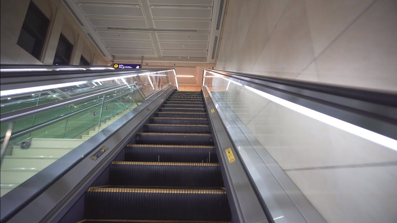 United Arab Emirates, Dubai, Al Ghubaiba metro station, 1X escalator - going up to street level