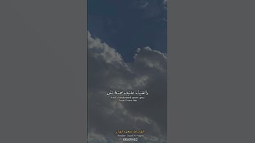 #القرآن_الكريم قال رب اشرح لي صدري ويسر لي امري #اكسبلور #القارئ_سعود_الفايز #المصحف