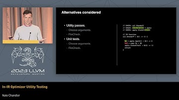 2023 LLVM Dev Mtg - In-IR optimizer utility testing