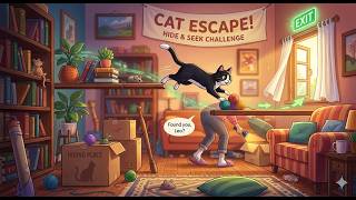 HIDE AND SEEK CAT ESCAPE FUNNY GAME-PLAY #hideandseekcatescape screenshot 4
