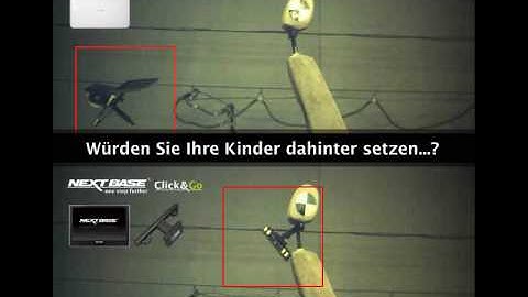 Crash Test Vergleich Nextbase Click&Go gegen einen anderen Player