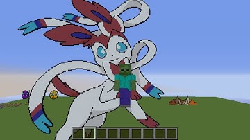 Minecraft Pixel Art Showcase - Sylveon (Pokemon)