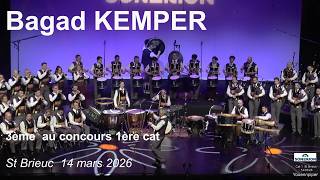 2026 Bagad KEMPER 3ème au concours 1ère cat St Brieuc 14 mars Youennpiper