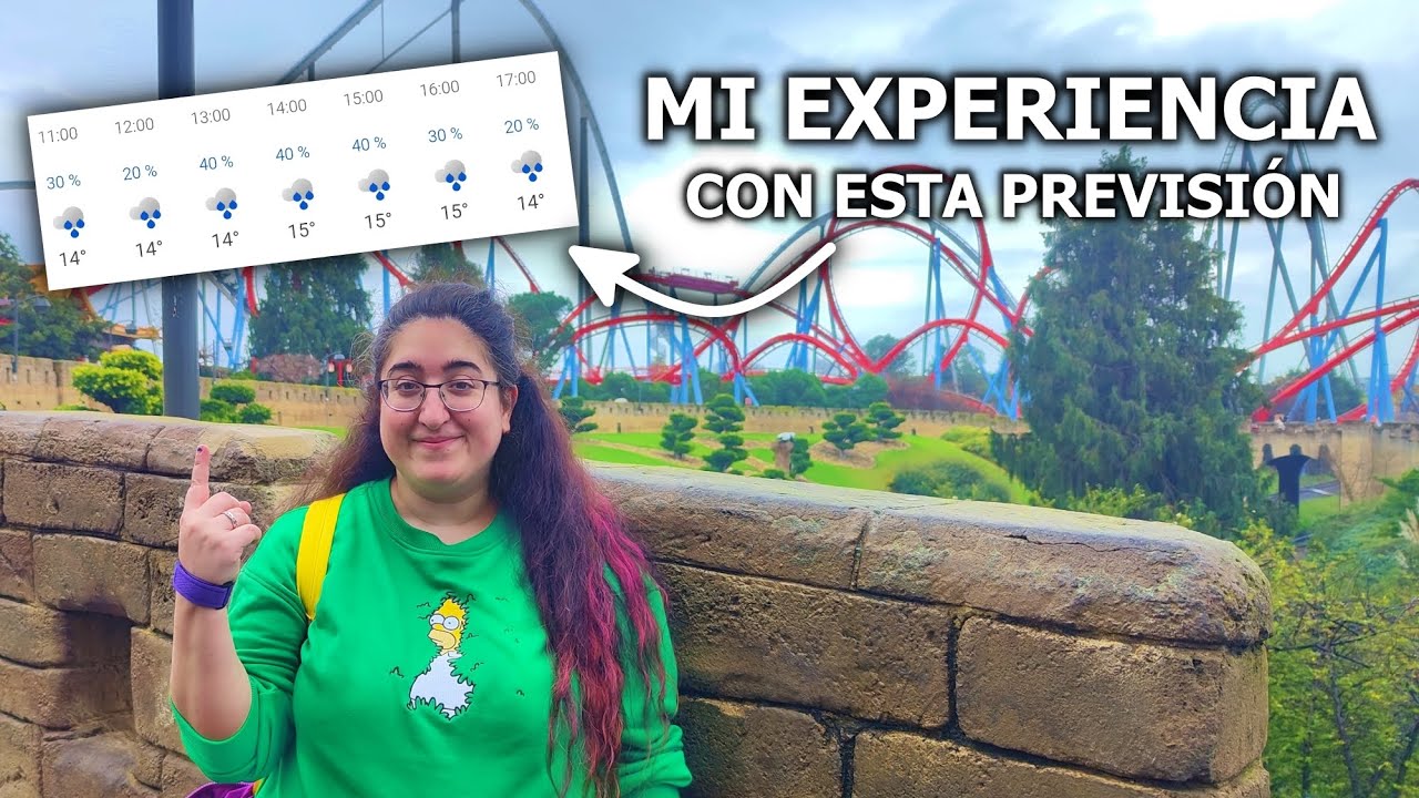 ¿Previsión de LLUVIAS en PortAventura? ¡Piénsatelo bien! ⛈️