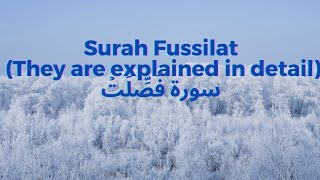 Surah Fussilat سورة فُصِّلَتۡ by Sheikh Abdur-Rahman As-Sudais'on on @QuranAlhakeem12