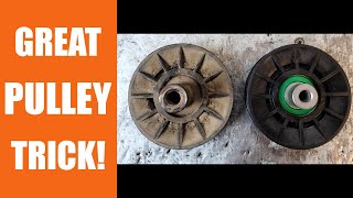 Clever Lawn Tractor Pulley Trick To Save You Time & Money!
