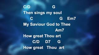 How Great Thou Art Capo 1 - G and Chords Congregational key