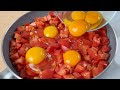 Ich habe noch nie so leckere Eier gegessen🔝2 Rezepte für Eier mit Tomaten zum Frühstück # 154