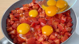 Ich habe noch nie so leckere Eier gegessen🔝2 Rezepte für Eier mit Tomaten zum Frühstück # 154