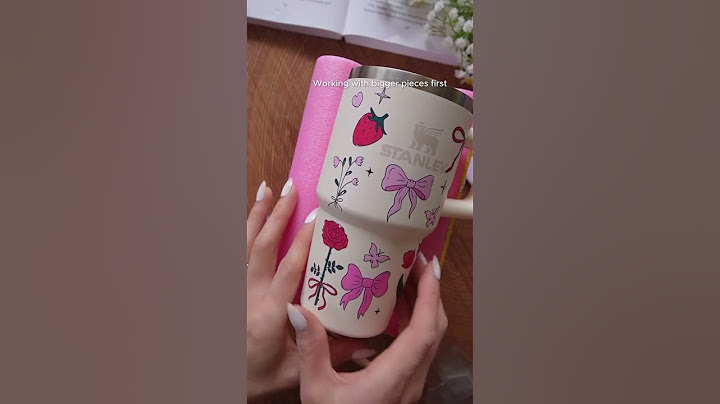 Decorating Stanley Cup with UV DTF Decals 💕