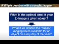 Charles Bracken: Finding the Optimal Nights to Image an Object
