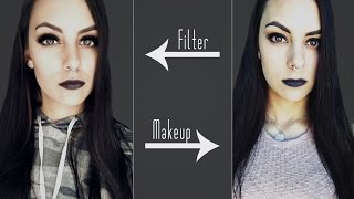 RECREATING A SNAPCHAT FILTER | GRUNGE MAKEUP