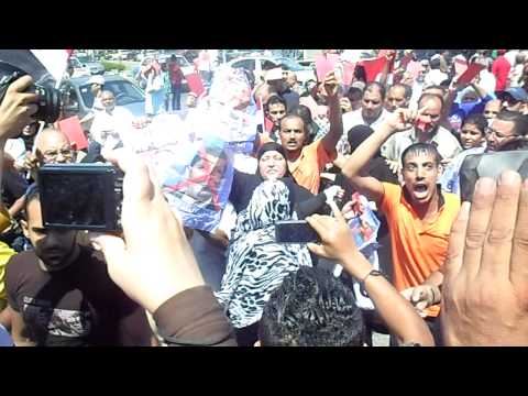 زيزى ابراهيم والدة الشهيد وليد فاروق تصرخ بمسيرة 28 6 مرسى القاتل يرحل