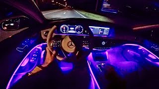 2018 Mercedes Benz S Class POV NIGHT DRIVE - AMBIENT LIGHTING - by AutoTopNL